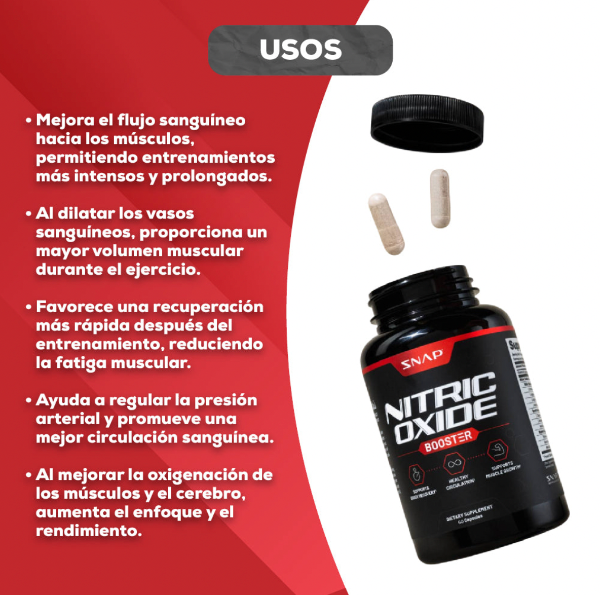 OXIDO NITRICO 1000MG 60 CAPS - ORIGINAL